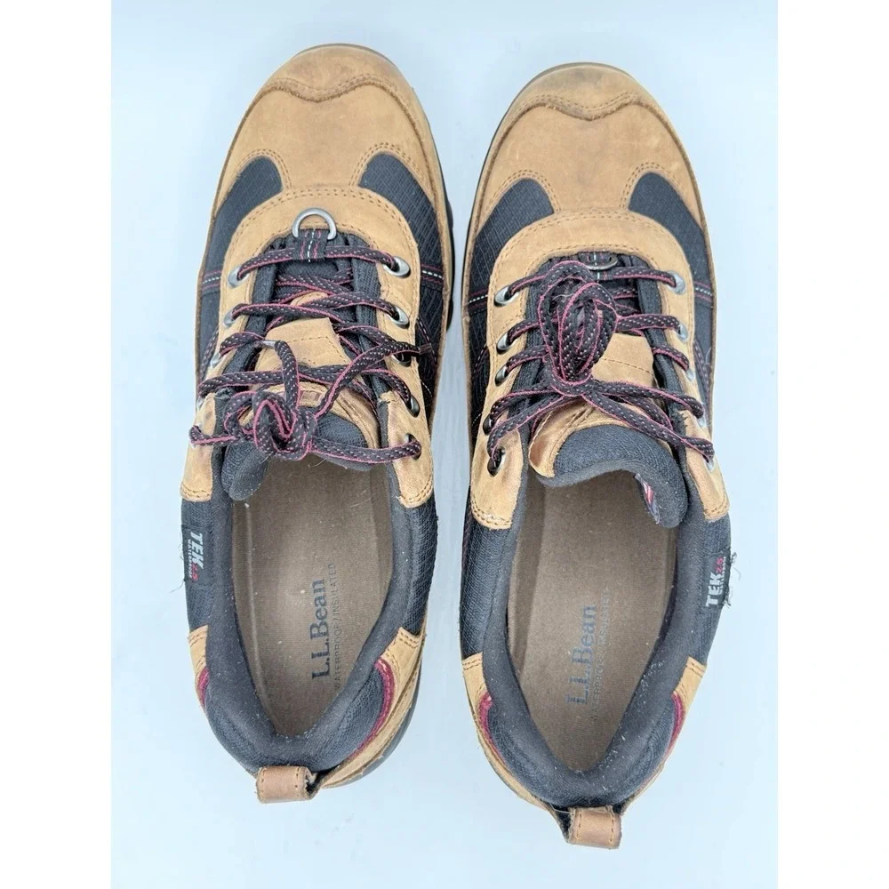 LL Bean Snow Sneakers W/‎ Attic Grip Low Lace Up MEN 10.5 Waterproof EUC
